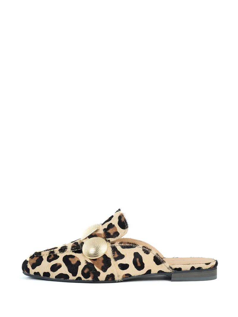 Lara Leopard-Print Comfort Mule 1