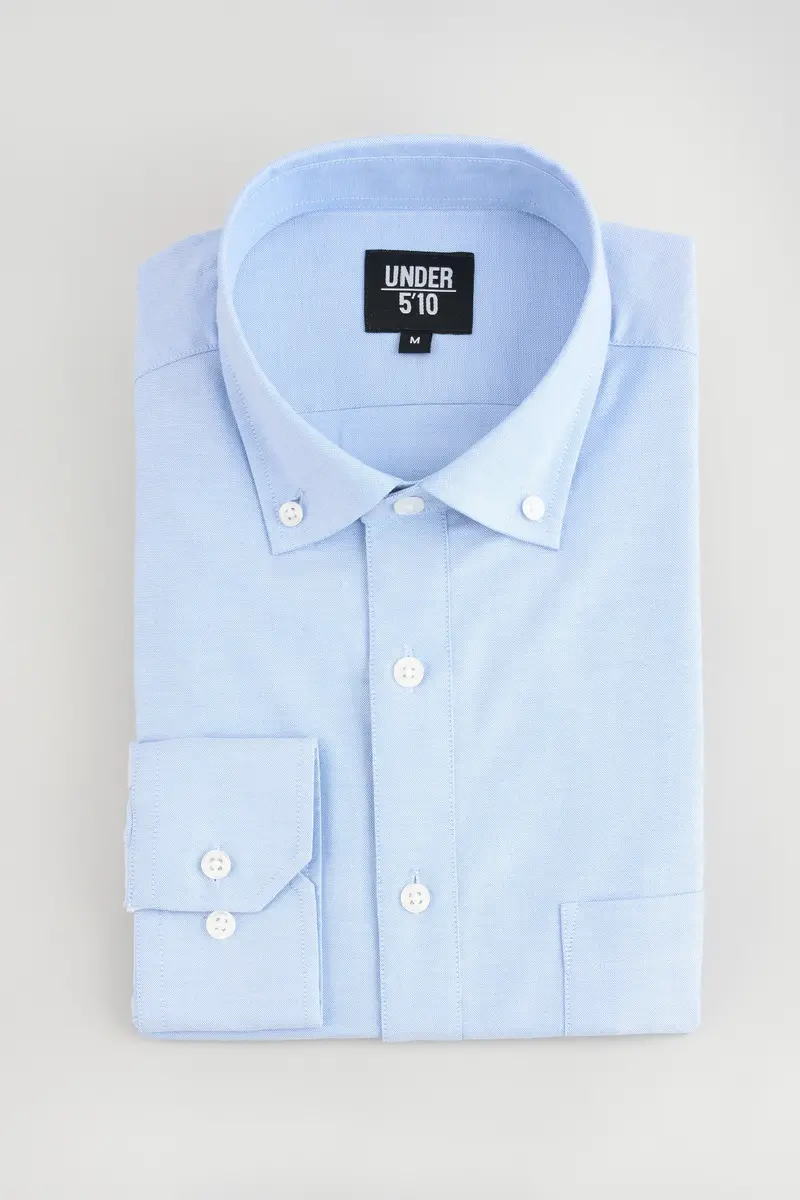 Light Blue Stretch Oxford Button-Down Shirt 1