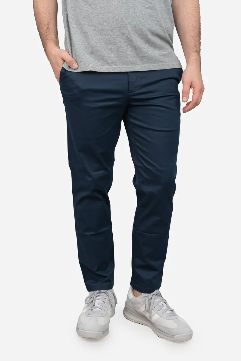 Lightweight Stretch Chino Pants – Navy 1