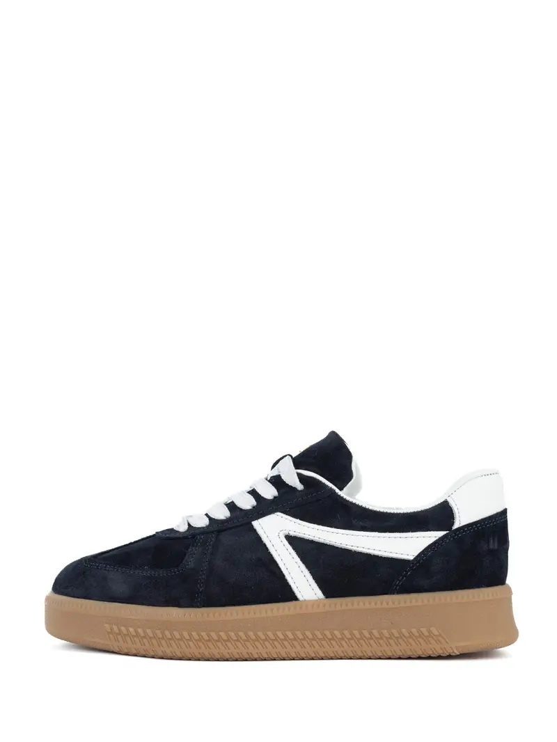 Liva Nautical-Inspired Sneaker In Navy And White 1