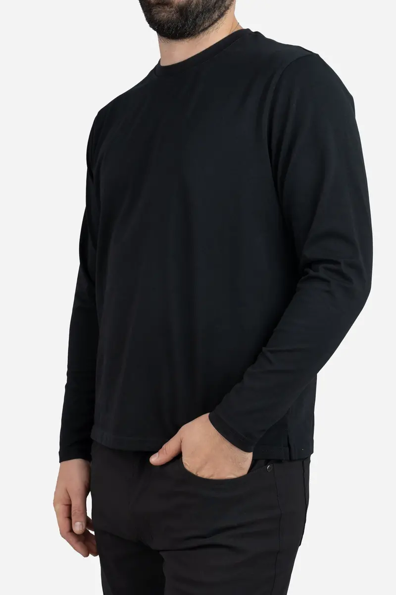 Long Sleeve Core T-Shirt In Black 1