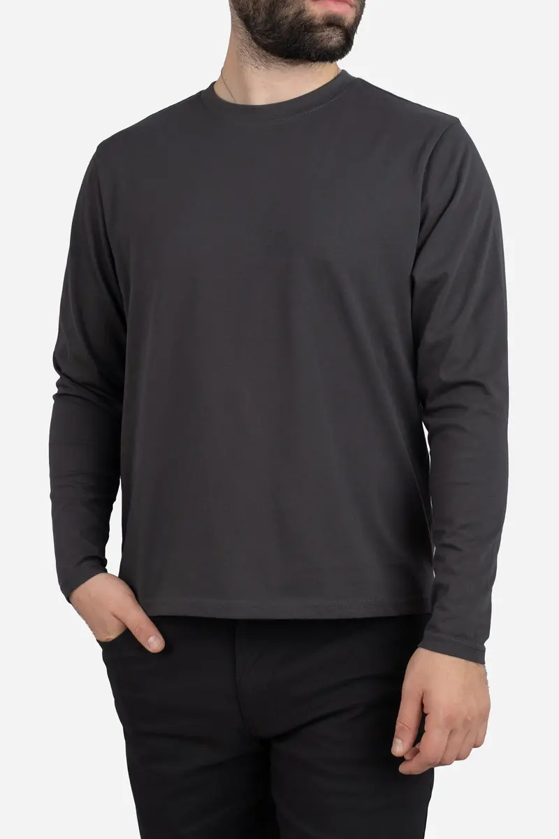 Long Sleeve Core T-Shirt In Iron Gray 1