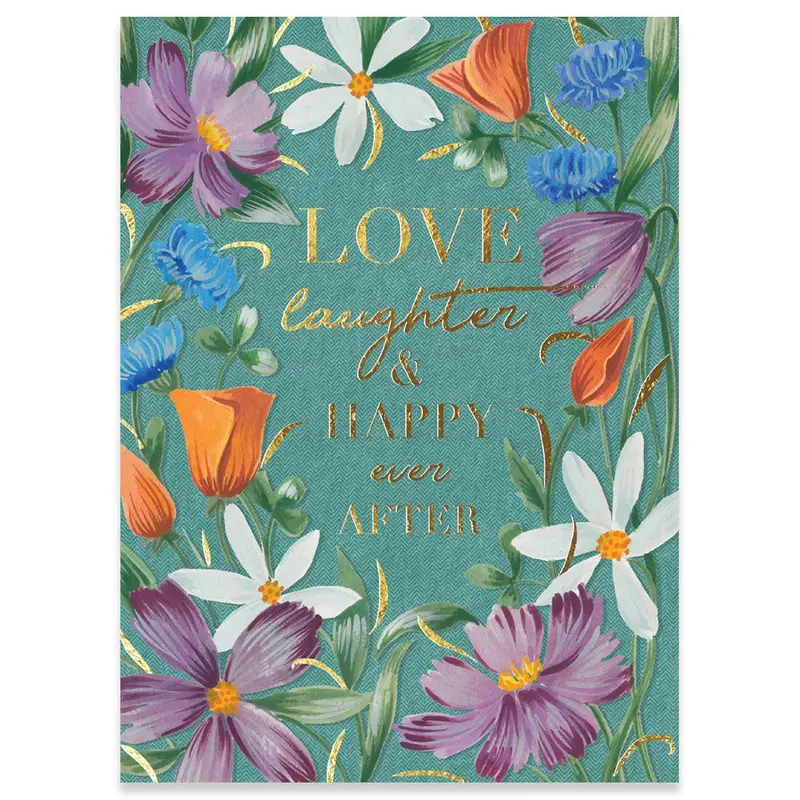 'Love & Laughter' Wedding Invitation Card 1