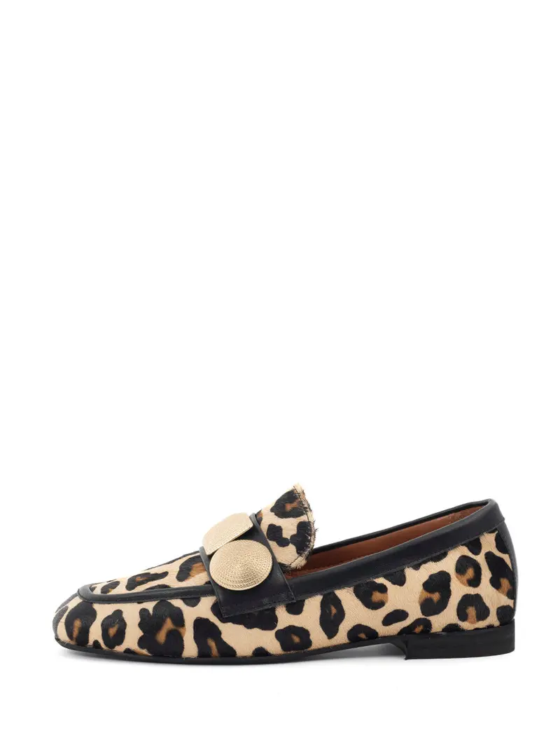Lulu Leopard And Black Loafer 1