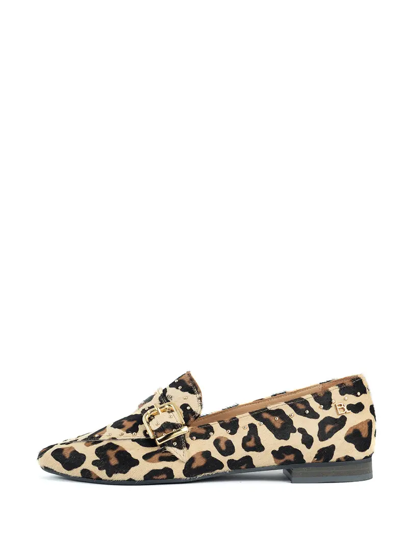 Luna Trendy Loafer With Leopard Accent 1