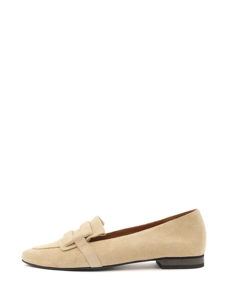 Lynn Beige Loafer Shoes 1