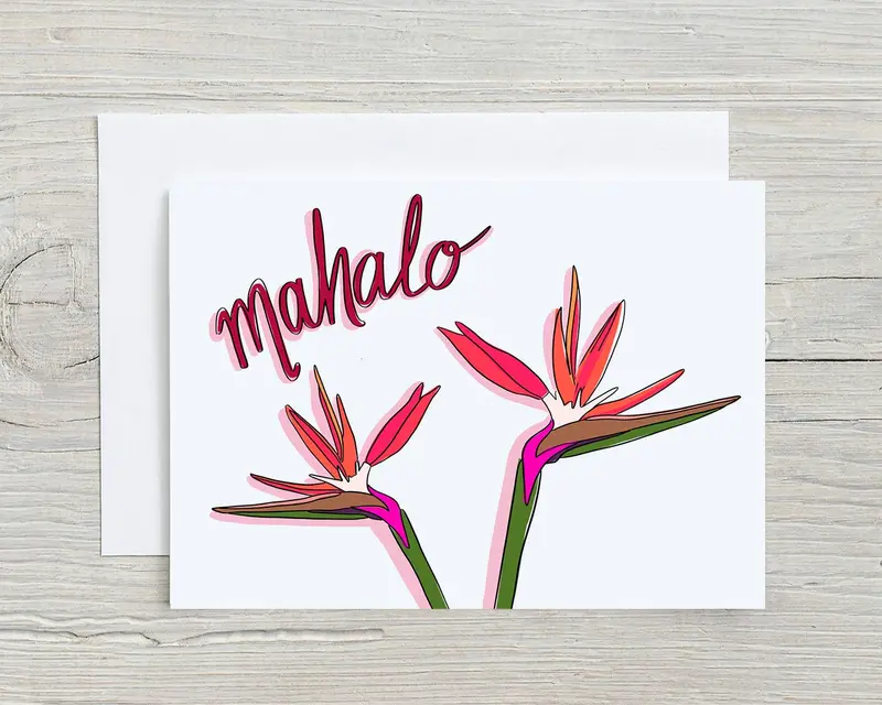 Mahalo: Gratitude-Focused Greeting Card With Local Art 1
