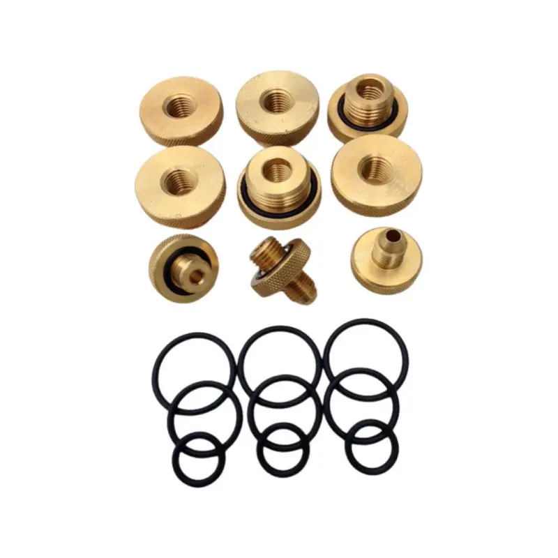 Mid-West 110617 Quick-Connect Test Fitting Set (9-Piece) For Backflow Prevention Testing 1