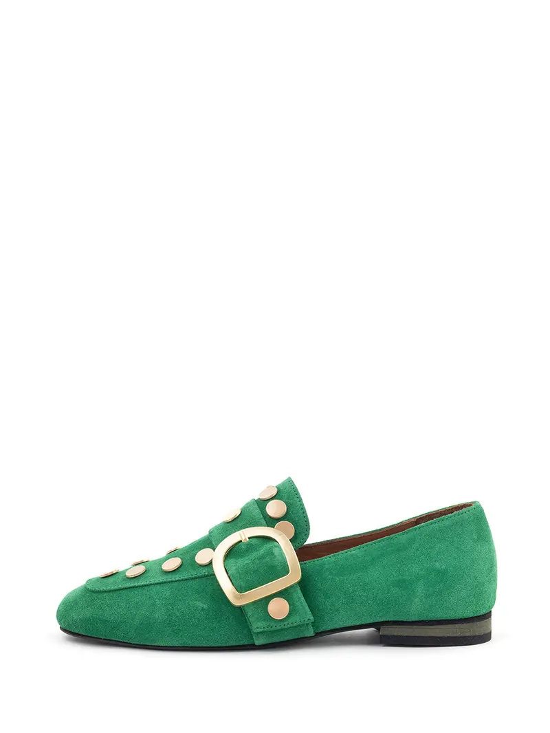 Mila Green Loafer Shoes For Women 1