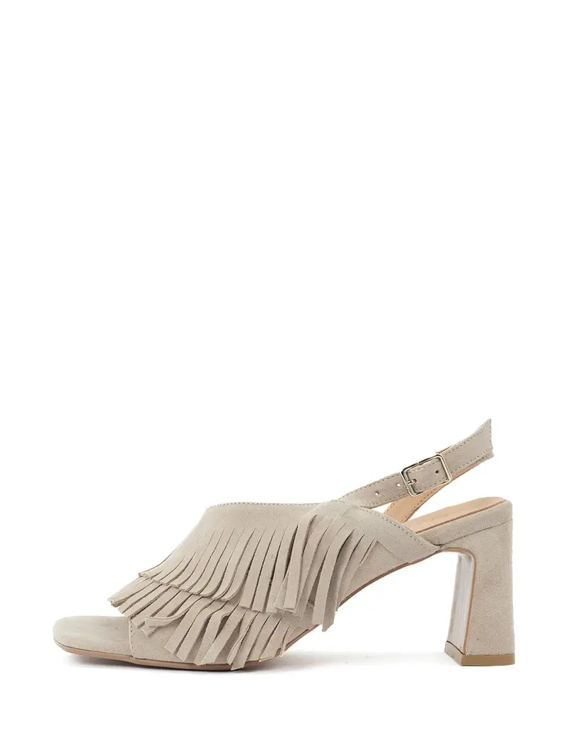 Ming Neutral Beige Strappy Sandal 1