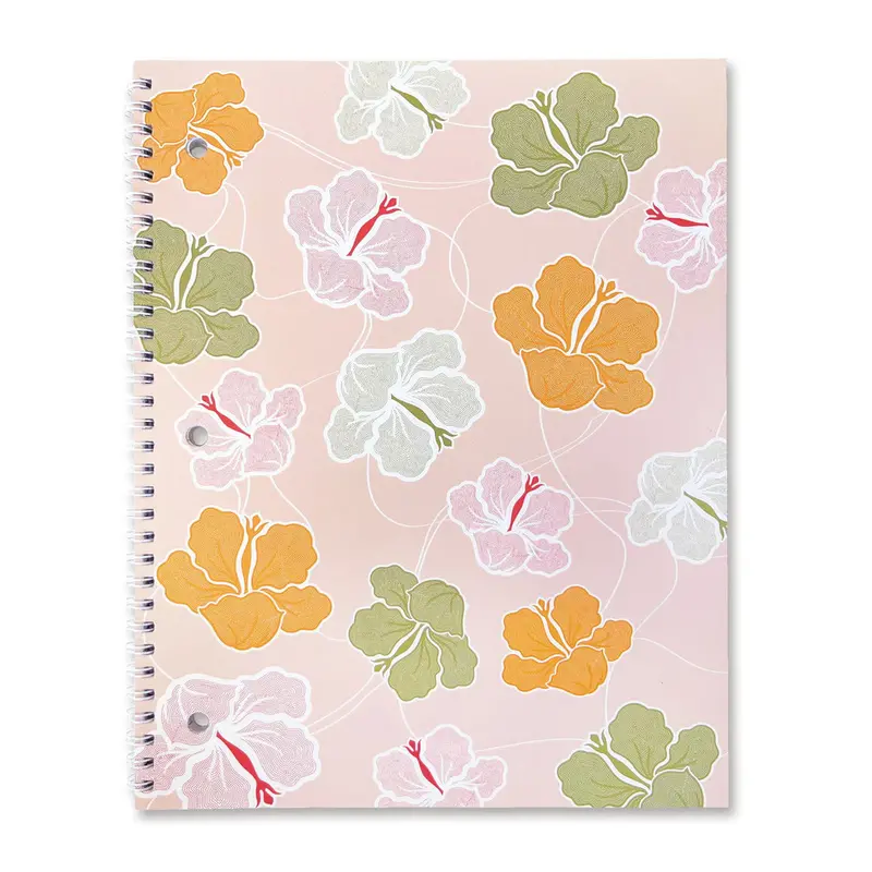 Mod Floral Spiral Notebook: Contemporary Design Notebook For Creative Writing 1