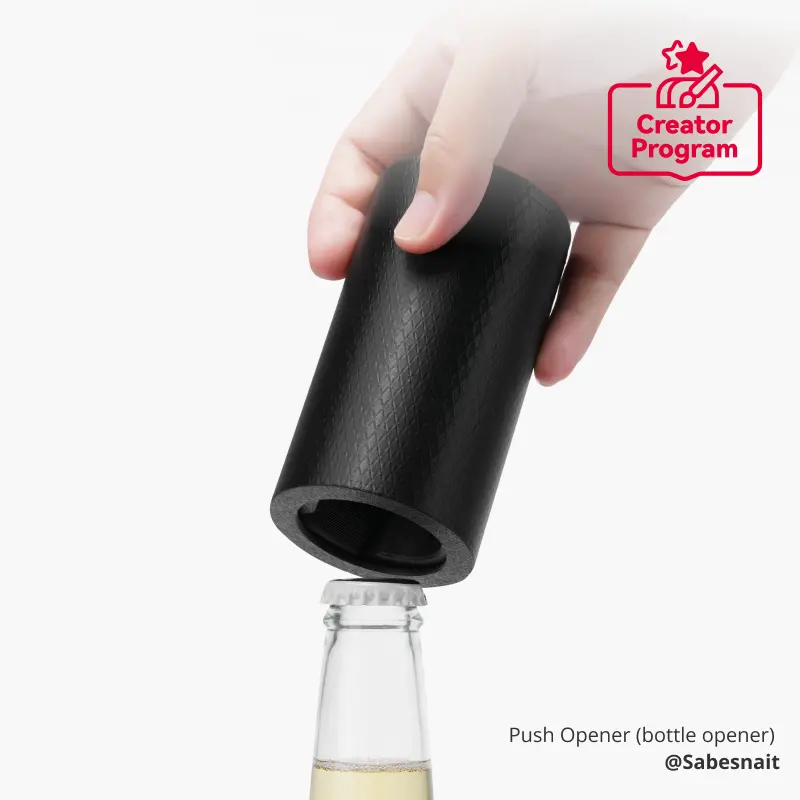 Multi-Function Push-Style Bottle Opener 1