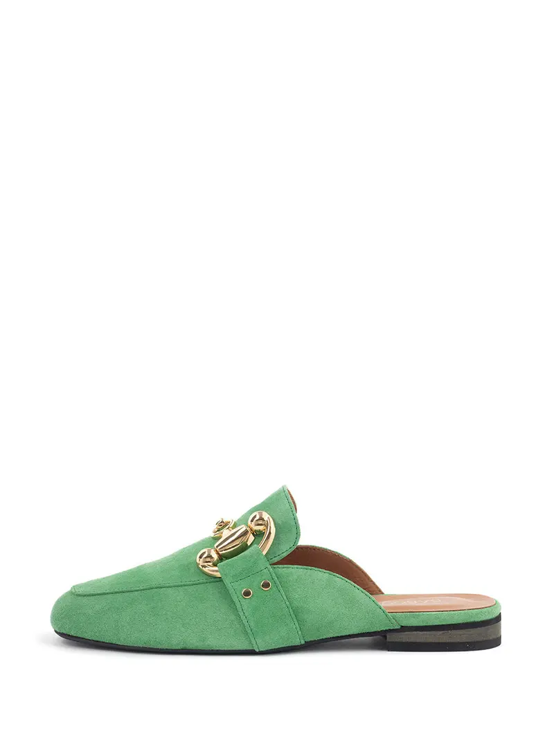 Nadia Green Bottle Mule Shoes 1