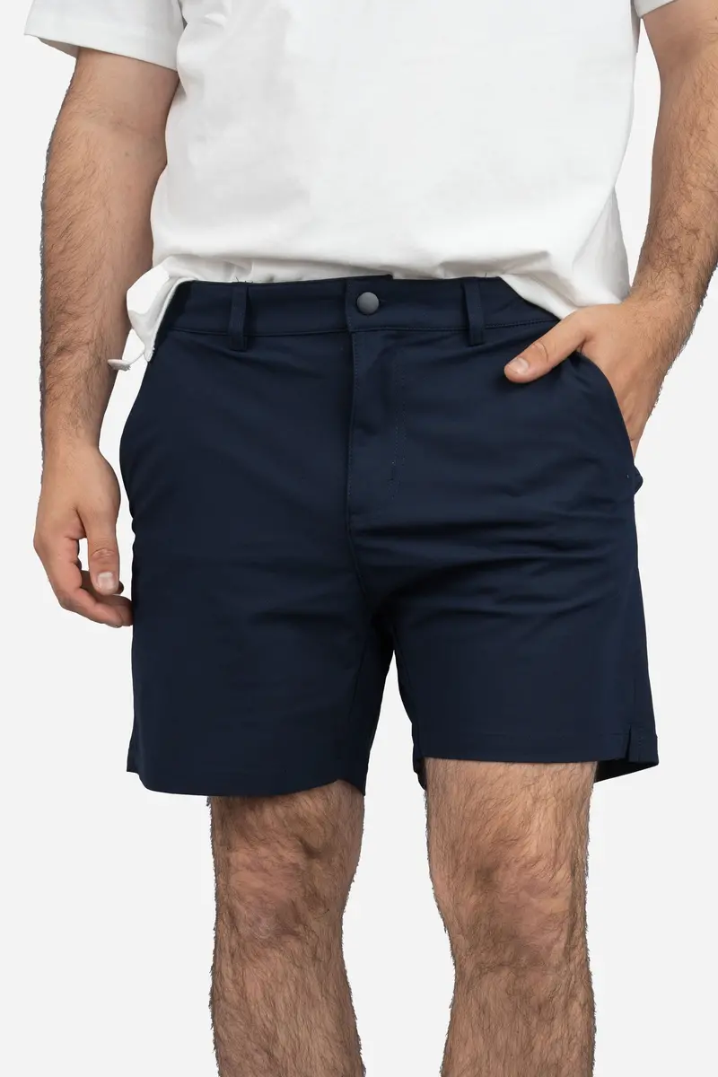 Navy Pace Performance Athletic Shorts 1