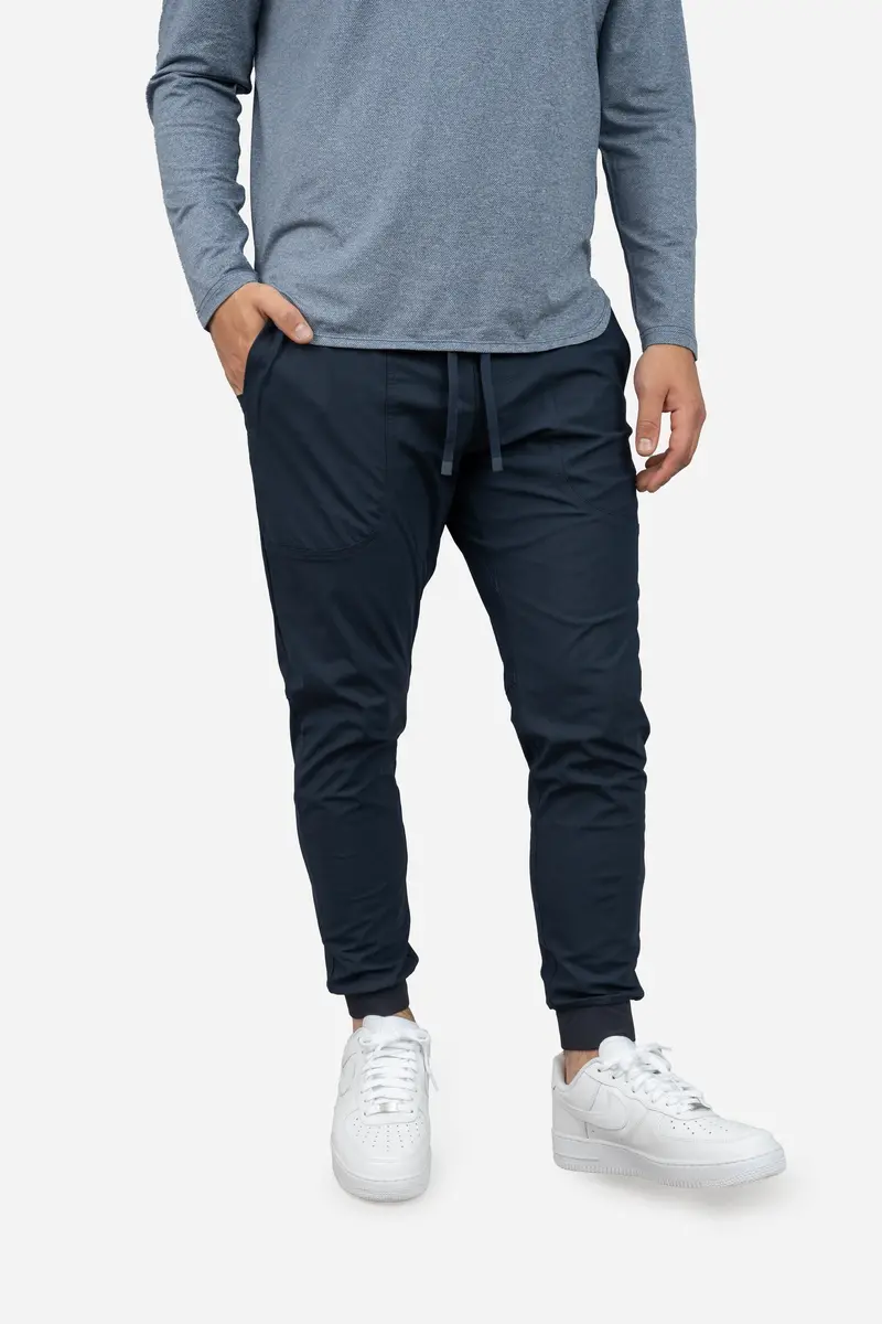 Navy Pace Performance Joggers 1