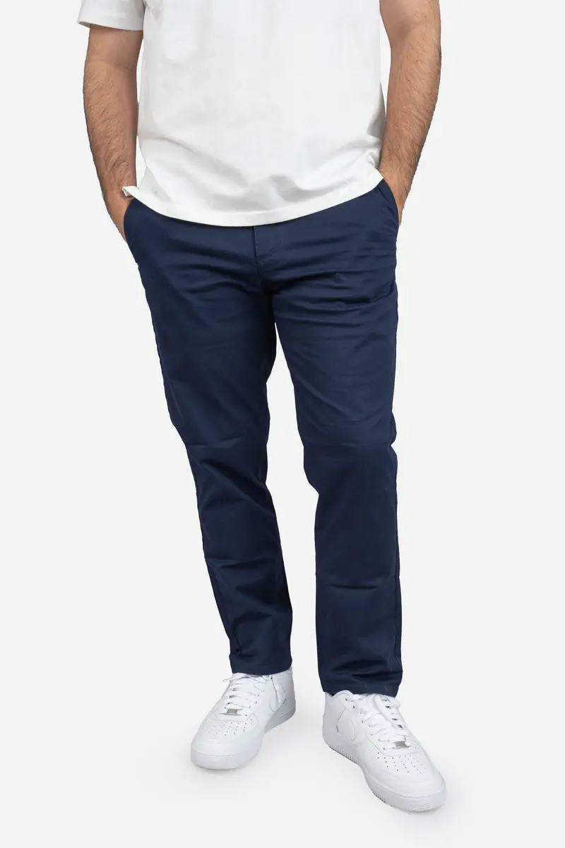 Navy Straight-Fit Core Stretch Chinos 1