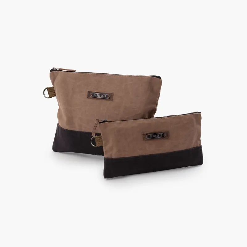 Neelum Khaki Zippered Organizer Pouch 3