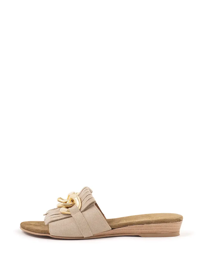 Nela Beige Slippers For Women 1