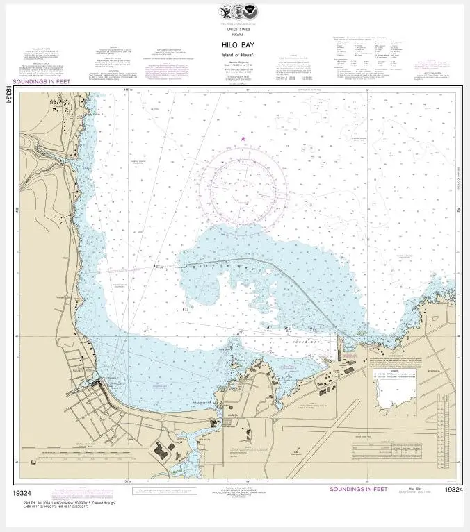 Noaa Nautical Chart 19324: Hilo Bay, Hawaii – Preorder Edition From Mare Lab 1