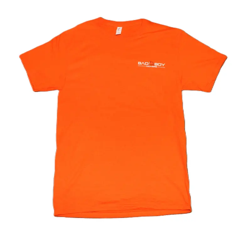 Orange Bad Boy Mowers Bulldog Logo Tee 1