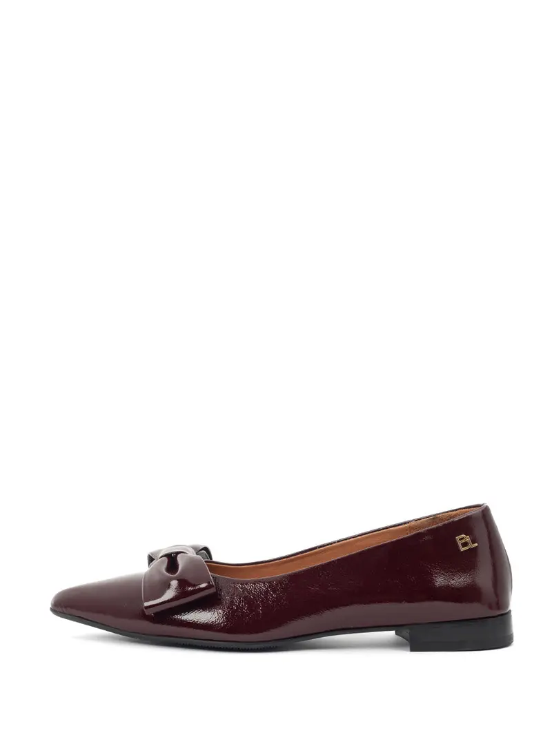 Paola Burgundy Ballet Flats 1