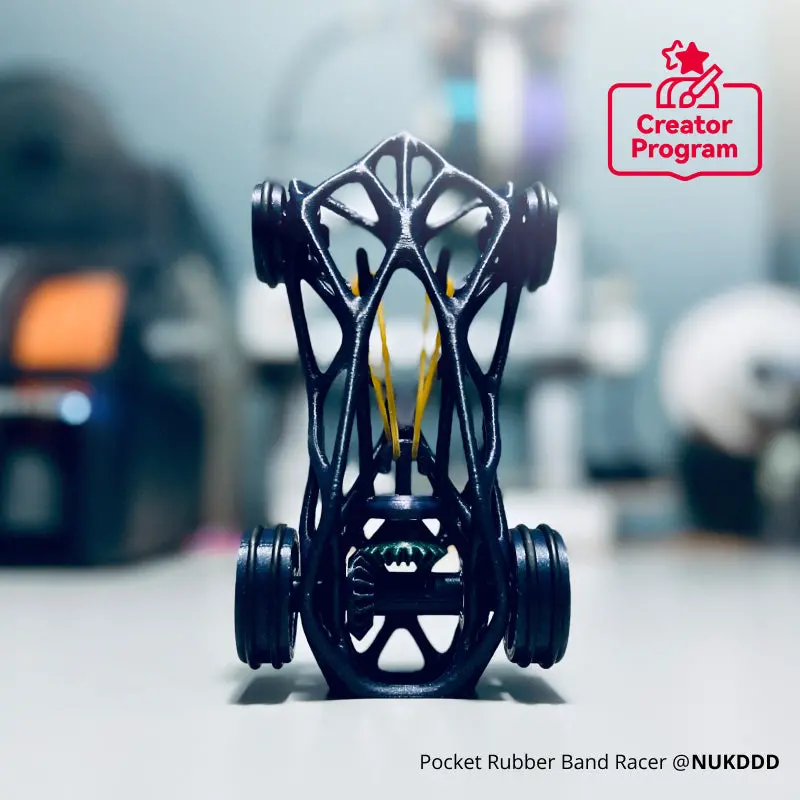 Pocket-Sized Rubber Band Powered Racer – Stem Toy For Kids 1