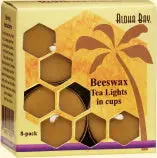 Pure Beeswax Tealight Candles – Natural Unscented Illumination 1