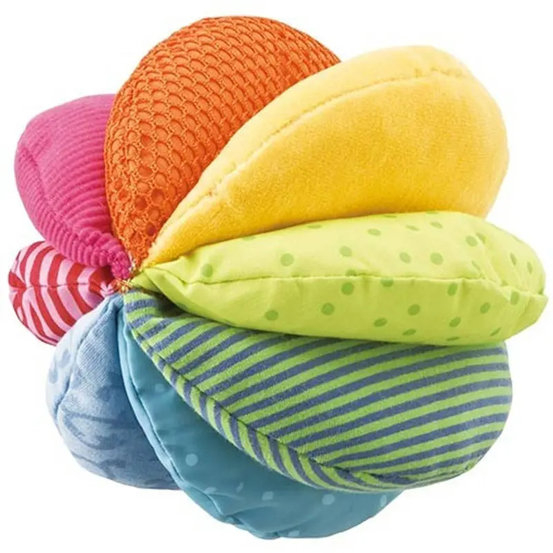 Rainbow Fabric Toss Ball – Lightweight, Colorful Play Ball For Infants 1
