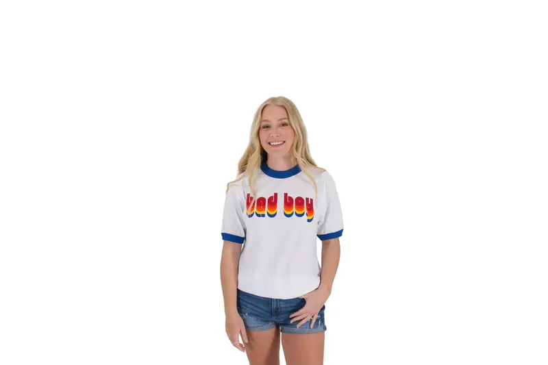 Retro-Style Ringer Tee – Bb Mowers 1