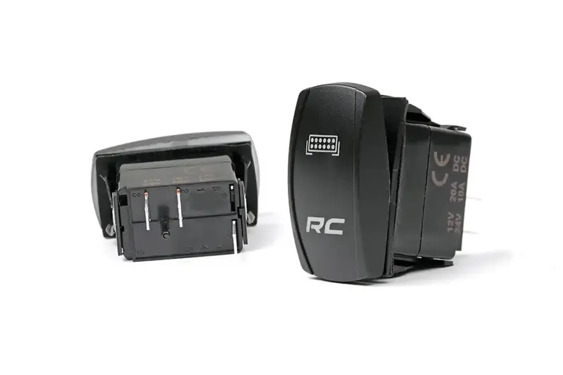 Rough Country Backlit Rocker Switch – 20A, 12V, Blue Led, Spst On/Off – 709Sw 1