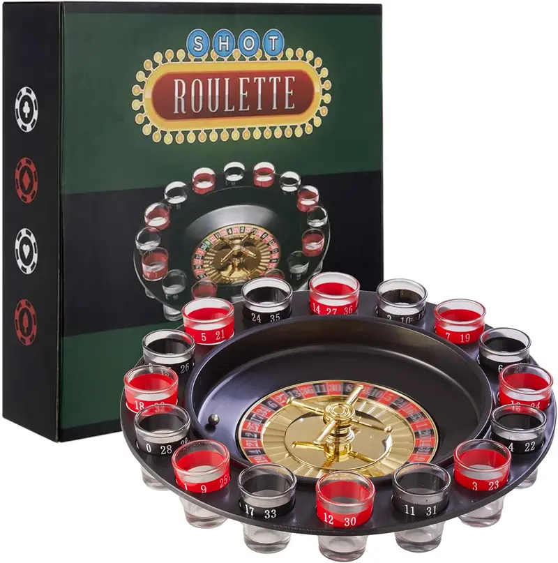 Roulette-Themed Glass Shot Game Set By Premier Housewares 1