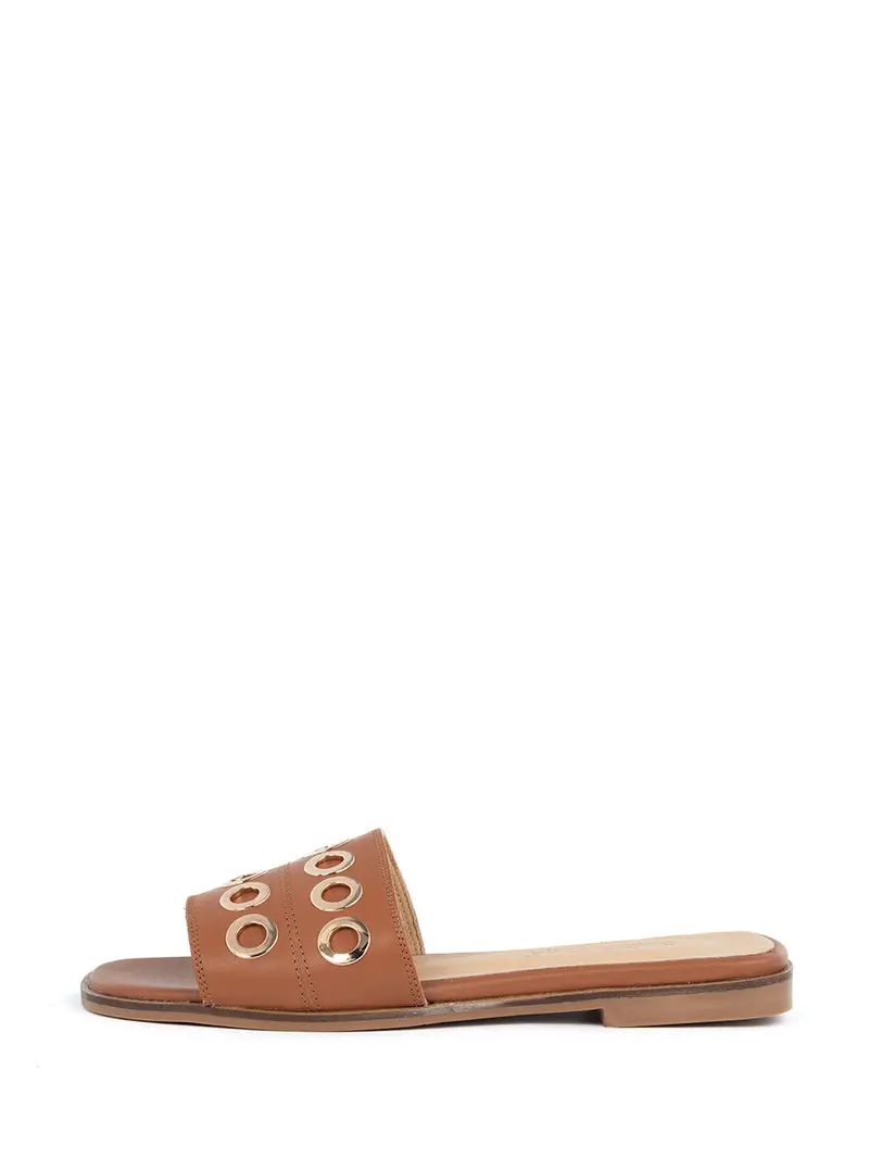 Sami Cognac Leather Slip-On Loafers 1