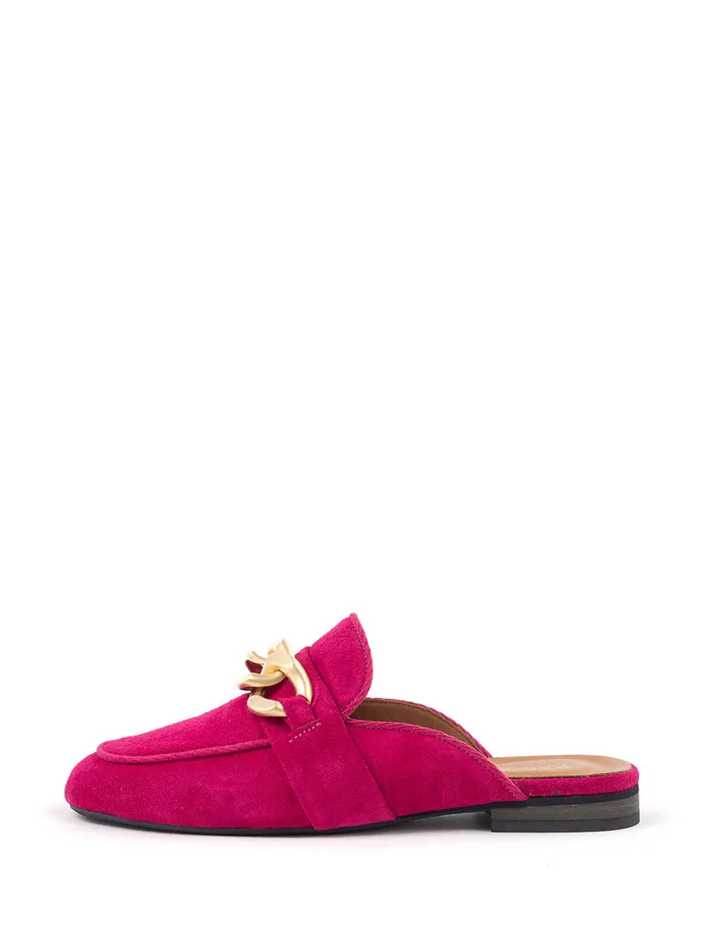 Sammy Fuchsia Slip-On Mule Shoes 1