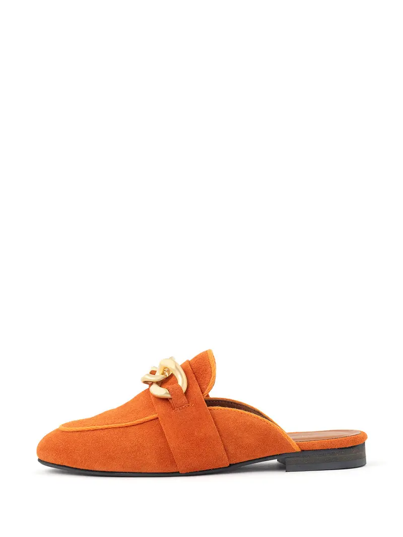 Sammy Vibrant Orange Mule 1