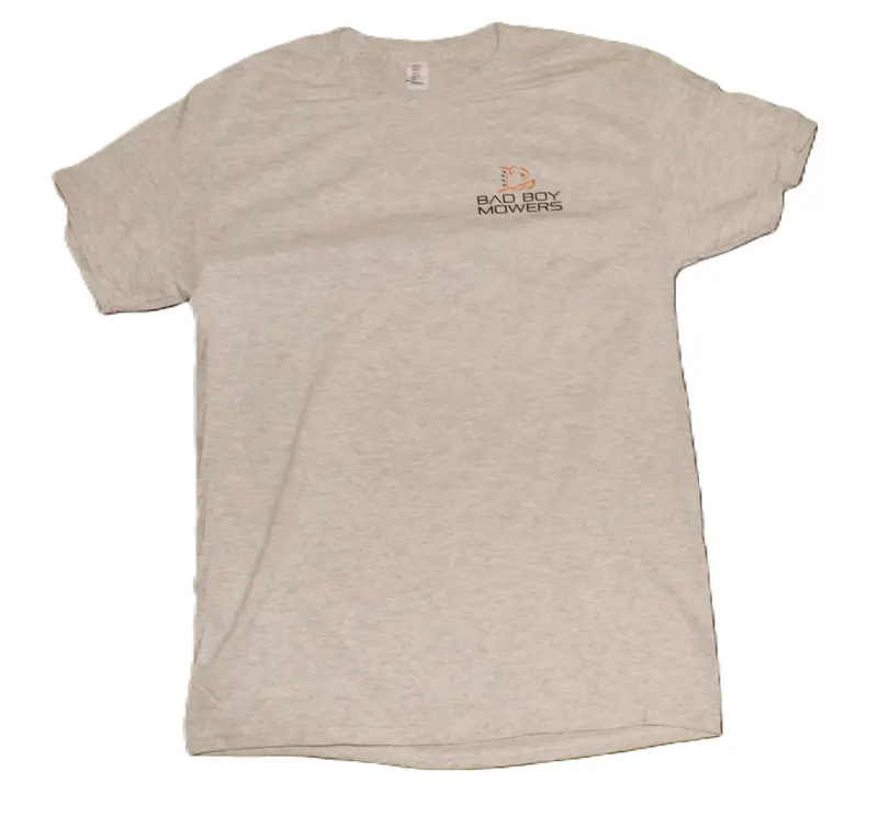 Sand-Colored Bad Boy Mowers Bulldog Graphic T-Shirt 1