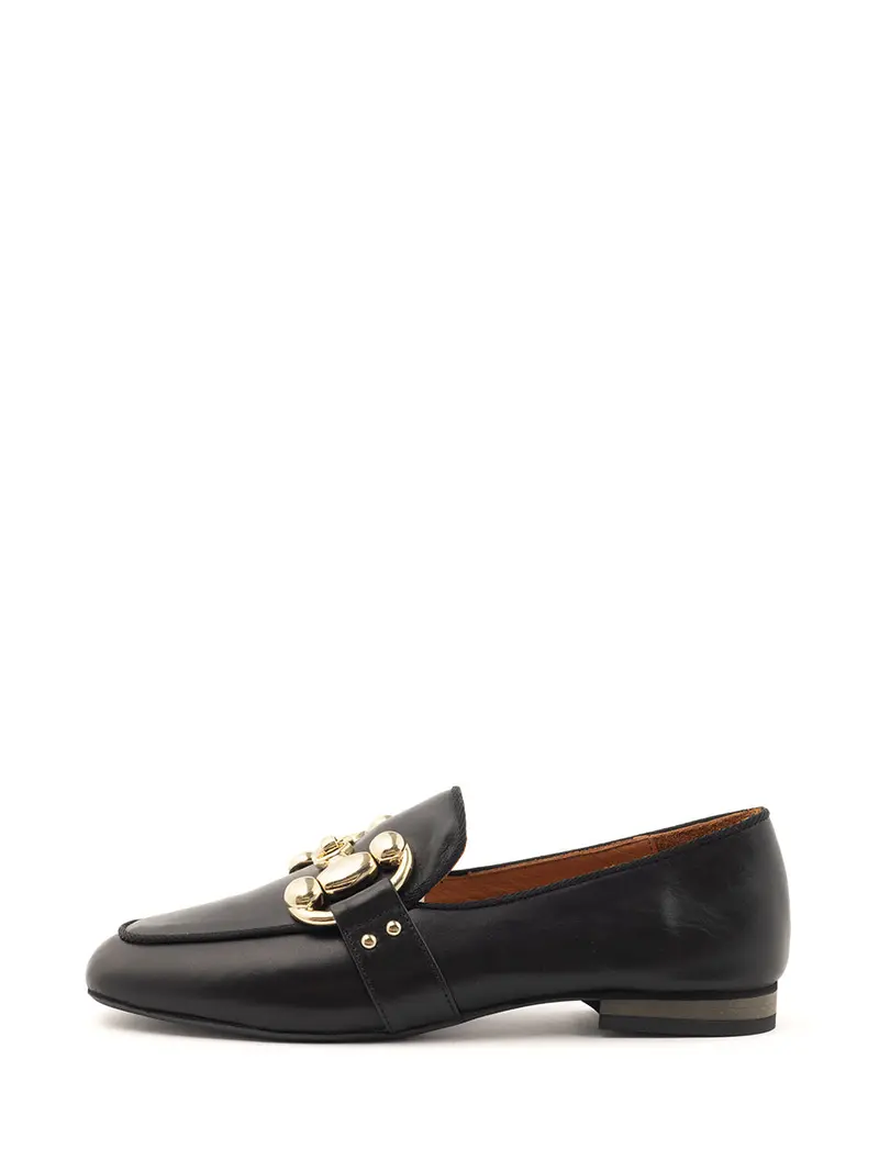 Sara Black Loafer Shoes 1