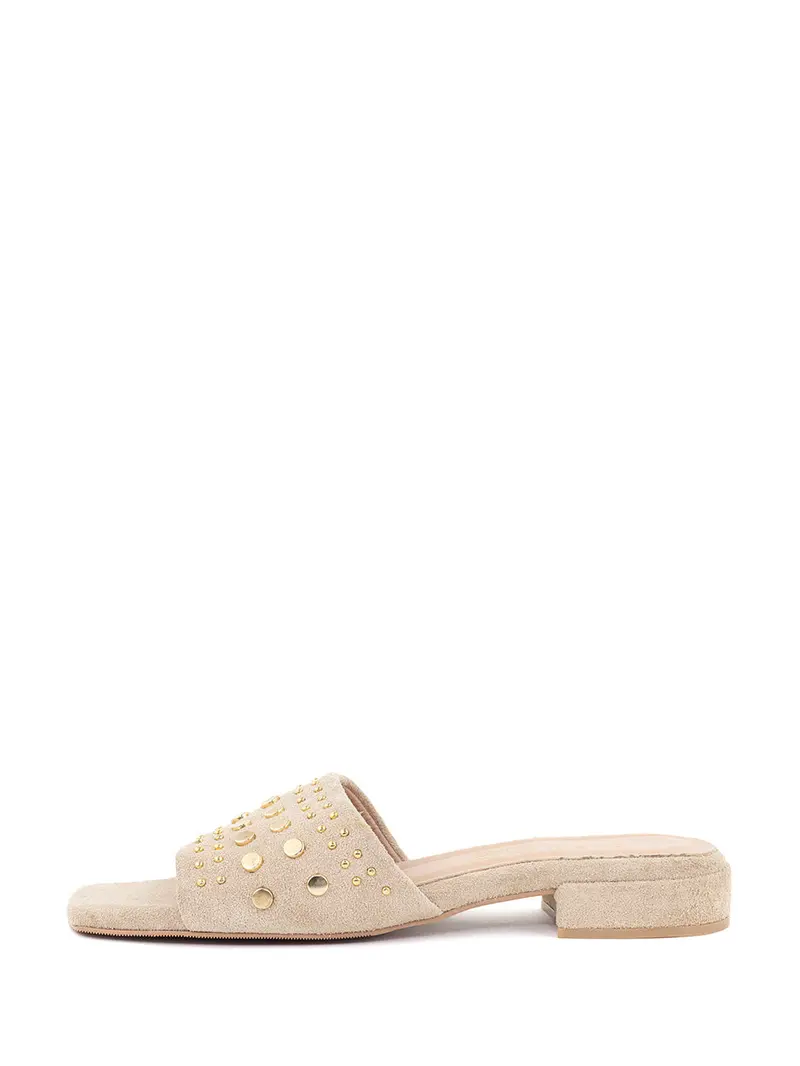 Selina Beige Slip-On Slippers 1