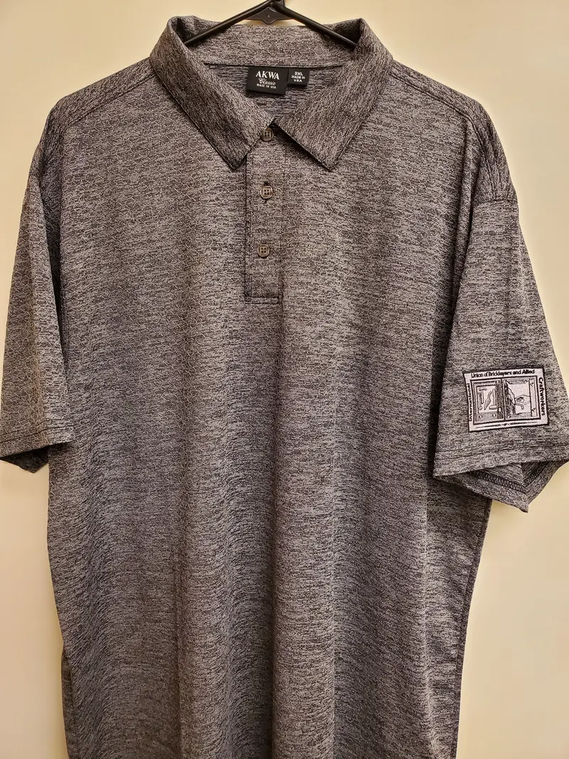 So16 – Charcoal Men’S Honeycomb Jacquard Polo Shirt 1