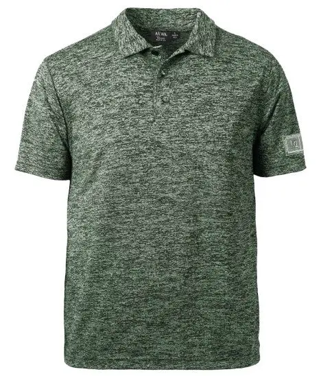 So18 – Hunter Green Men’S Honeycomb Jacquard Polo Shirt 1