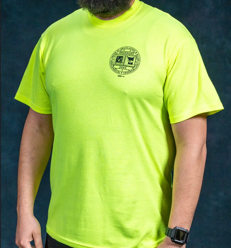So4 High-Visibility Safety Green T-Shirt Featuring Bac Branding 1