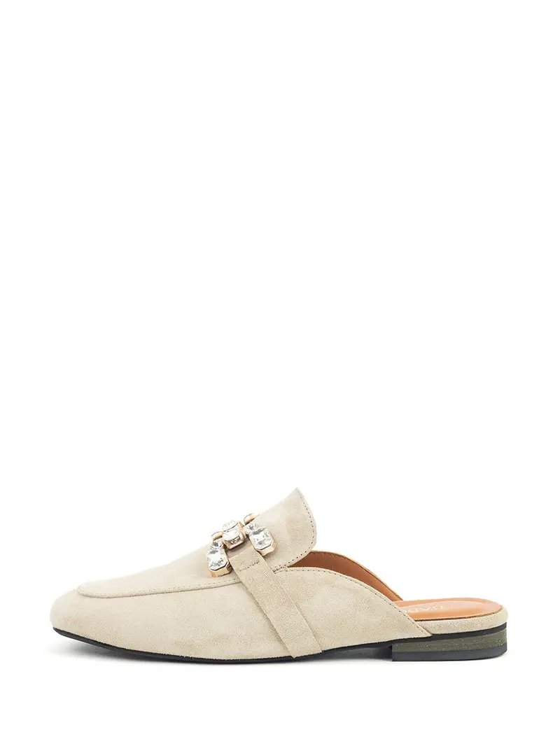 Sterre Beige Mule Shoes 1