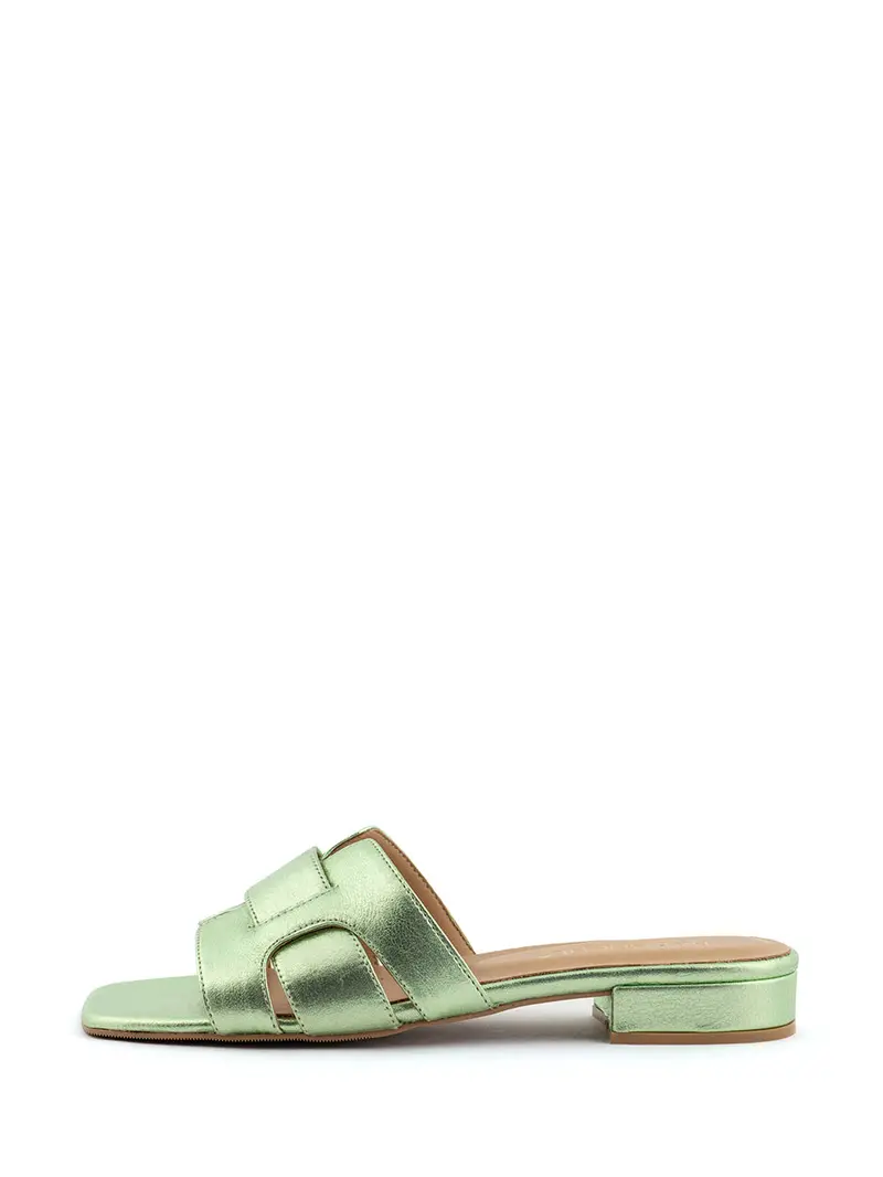 Sun Mint Green Slip-On Slippers 1