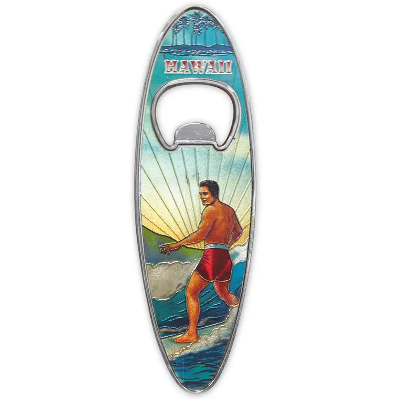 Surf HawaiʻI Magnetic Bottle Opener – Ocean-Themed Kitchen Accessory 1