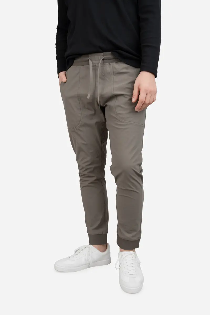 Taupe Pace Performance Joggers 1