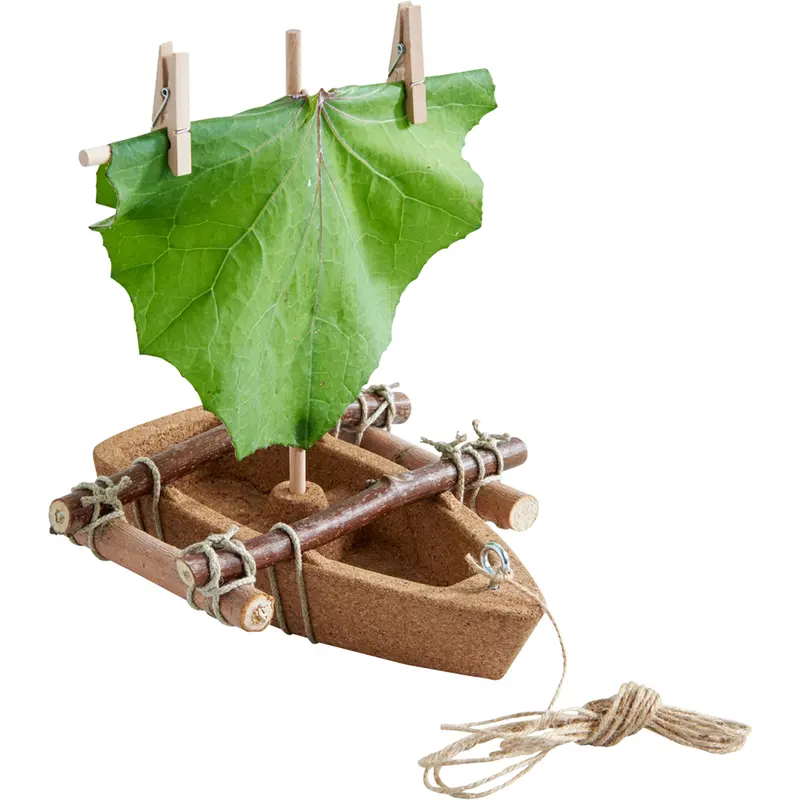 Terra Kids Natural Cork Boat Toy For Children 1