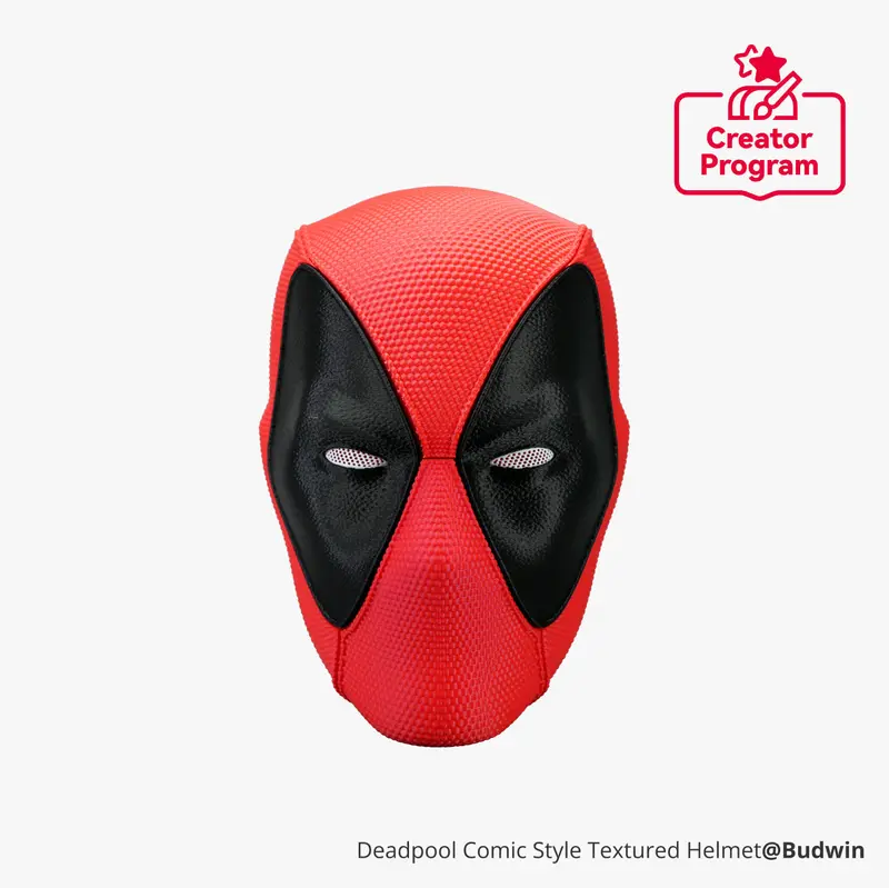 Textured Helmet Design Collection For Cosplay And Modeling 1