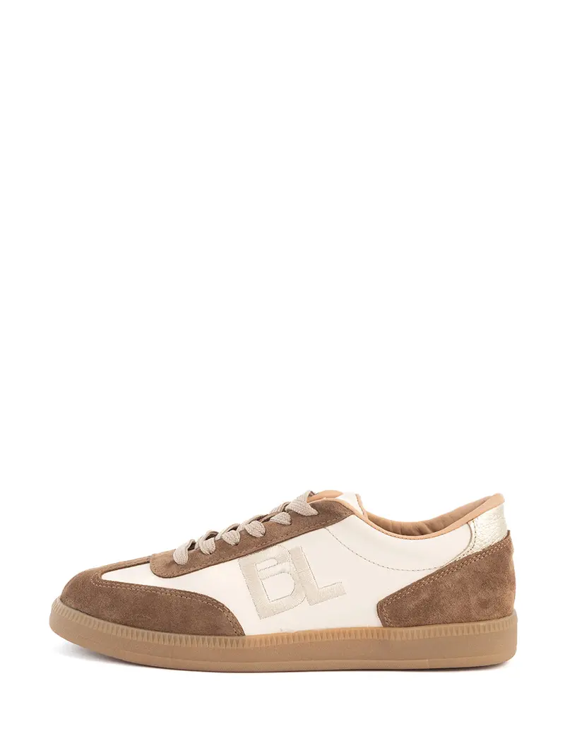 Torra Sugaro Sneakers In Off-White & Gold 1