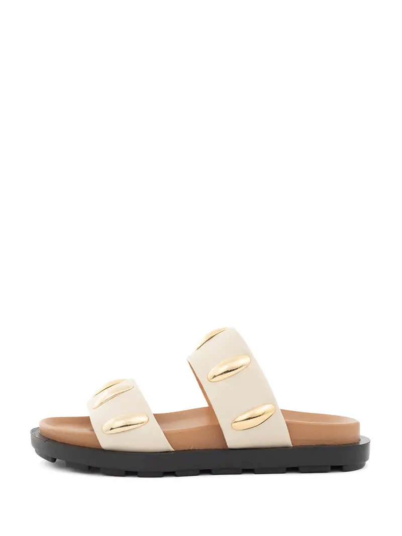 Trina Off-White Premium Slip-On Slippers 1