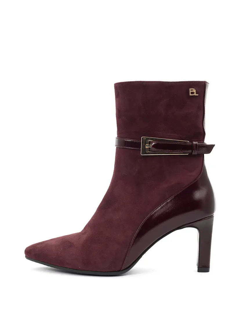 Trisa Burgundy Ankle Boot 1