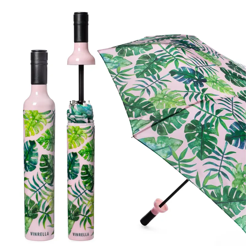 Tropical Paradise Bottle Umbrella – Vinyl-Coated Shade Accessory 1